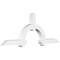 Ekena Millwork Ericson Architectural Grade PVC Gable Bracket, 72"W x 27"H x 4"D x 4"F, 9/12 Pitch GBP072X27X0404ERI00 - alternate 1